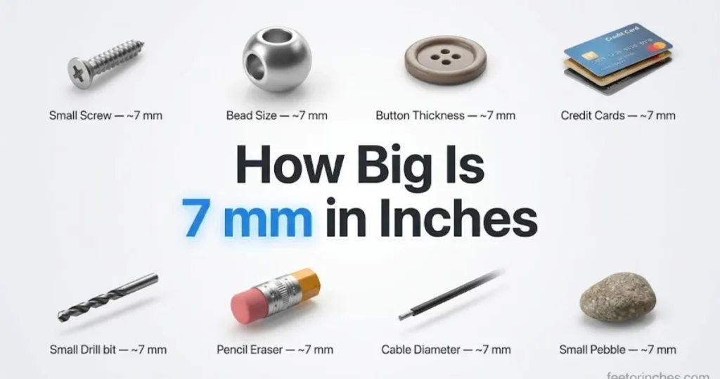 How Big Is 7 mm in Inches