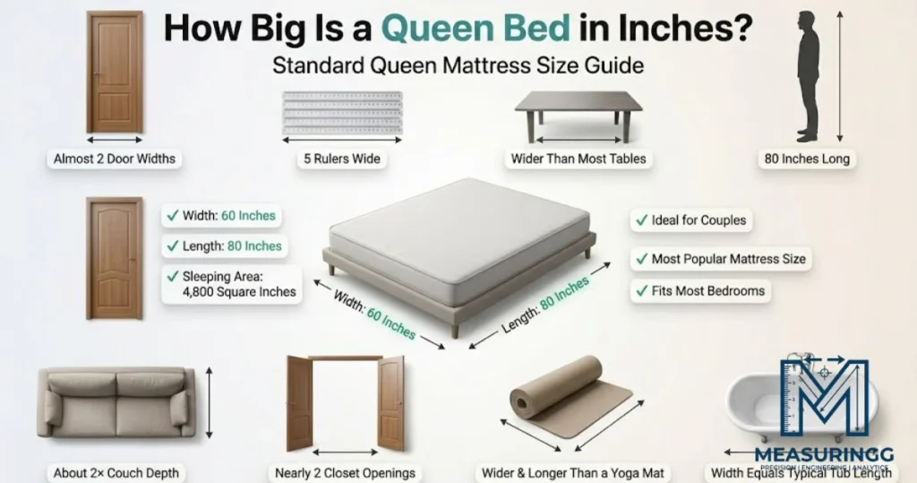 How Big Is a Queen Bed in Inches