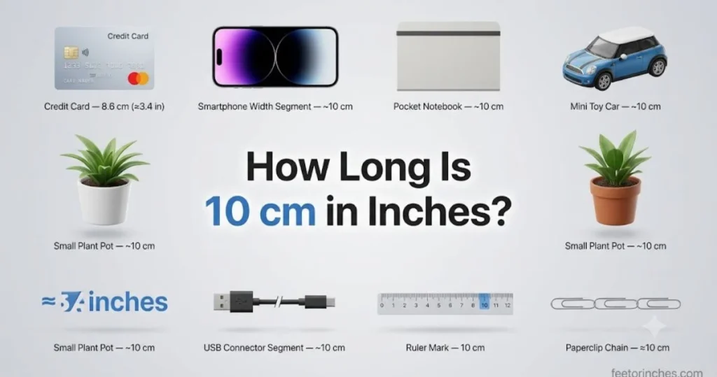 How Long Is 10 cm in Inches? Exact Conversion, Examples & Visual Guide