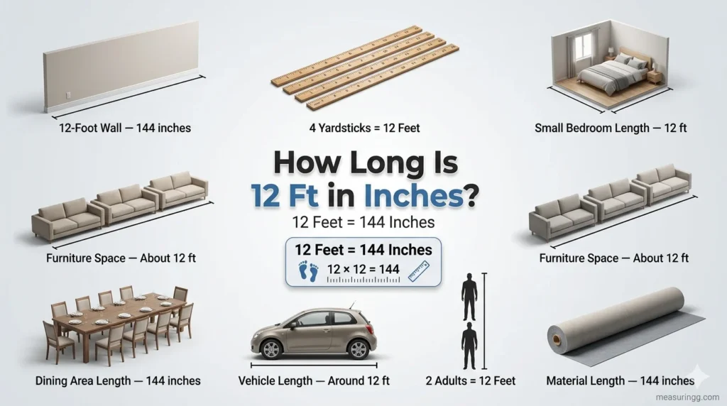 How Long Is 12 Ft in Inches? Complete Conversion Guide