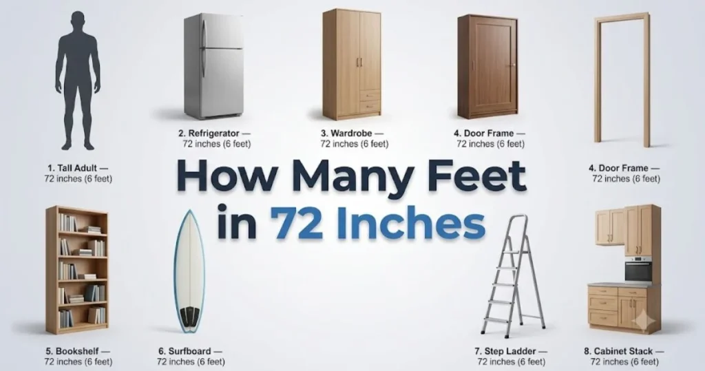 How Many Feet in 72 Inches