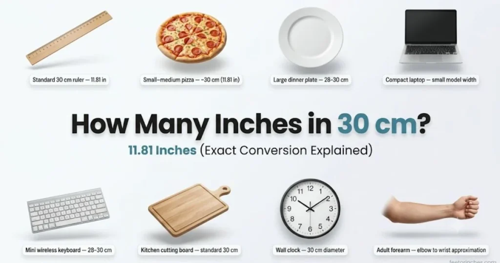 How Many Inches in 30 cm? (Exact Conversion Guide)