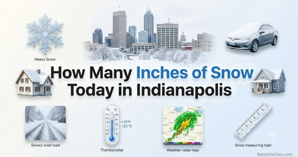 How Many Inches of Snow Today in Indianapolis