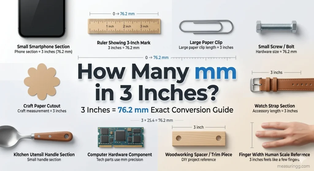 How Many mm in 3 Inches