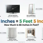 How Much Is 65 Inches in Feet? (Exact Conversion Guide)