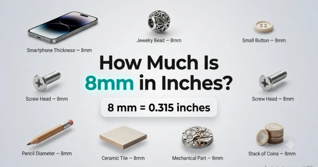 How Much Is 8mm in Inches
