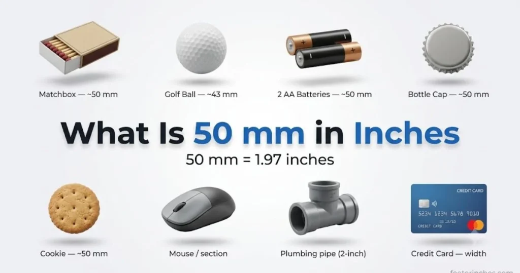 How Much is 50 mm in Inches? (Exact Conversion Guide)