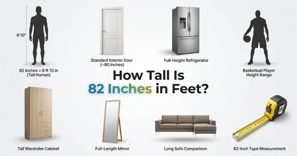 How Tall Is 82 Inches in Feet? (82 Inches to Feet Conversion)