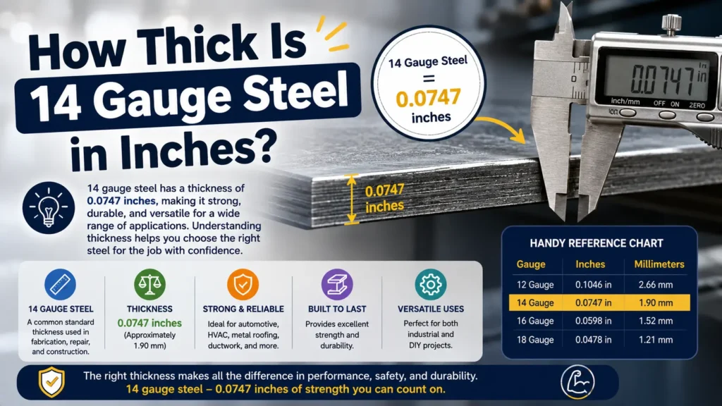 How Thick Is 14 Gauge Steel in Inches