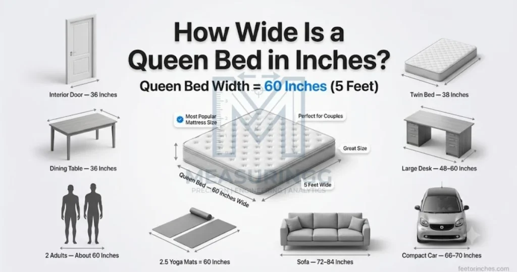 How Wide Is a Queen Bed in Inches? (Complete Size Guide)