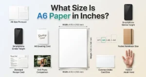 What Size Is A6 Paper in Inches