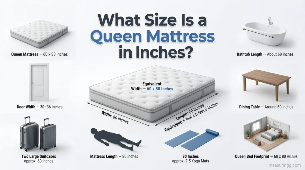 What Size Is a Queen Mattress in Inches