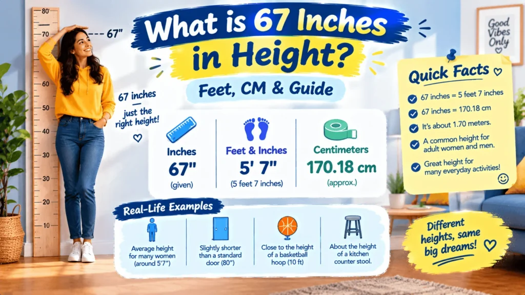 What is 67 Inches in Height