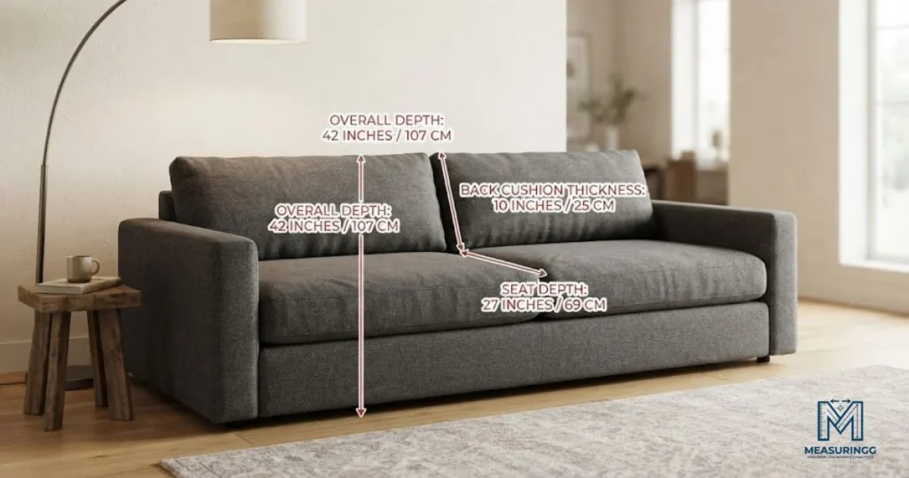 sofa depth