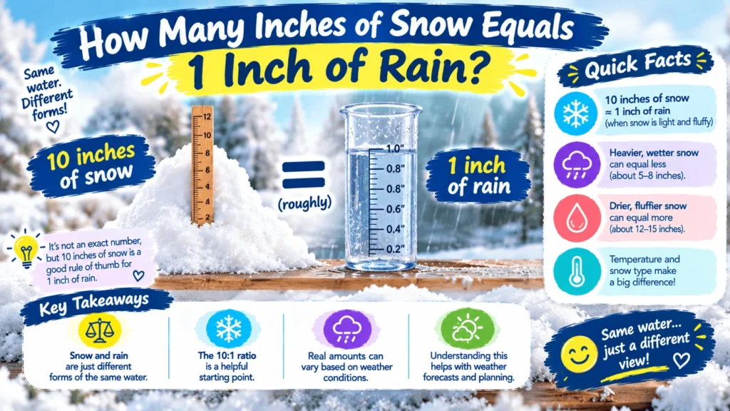 How Many Inches of Snow Equals 1 Inch of Rain