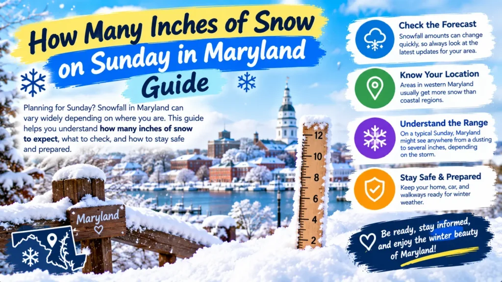 How Many Inches of Snow on Sunday in Maryland Guide