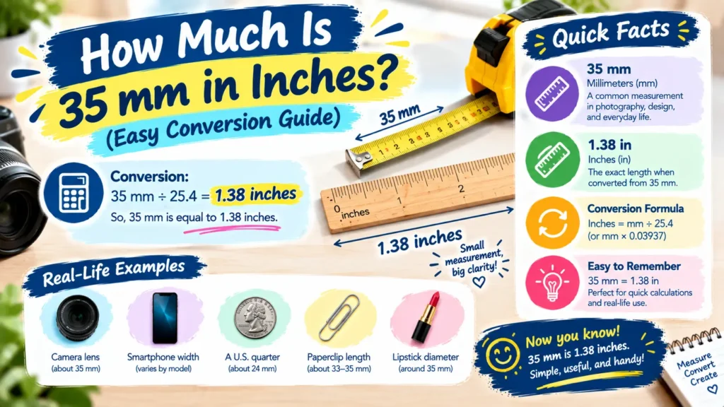 How Much Is 35 mm in Inches