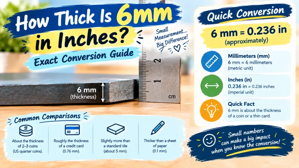 How Thick Is 6mm in Inches