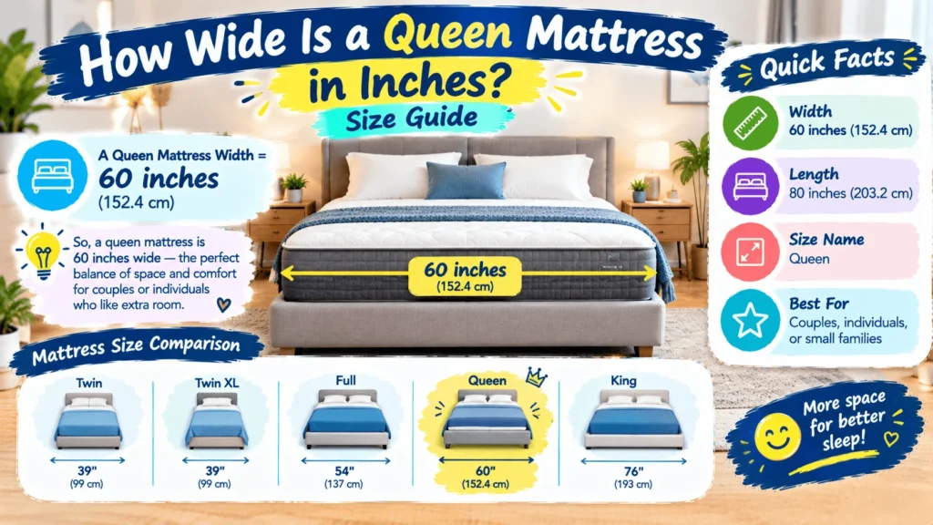 How Wide Is a Queen Mattress in Inches