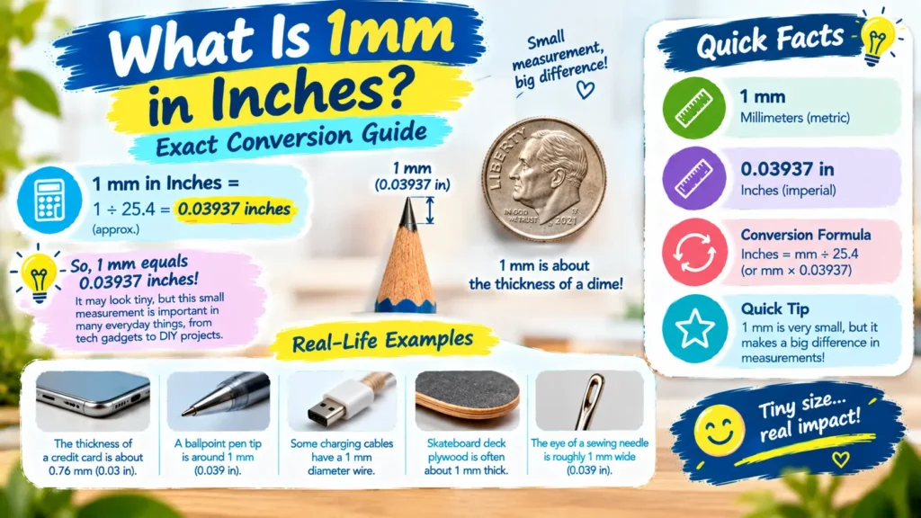 What Is 1mm in Inches