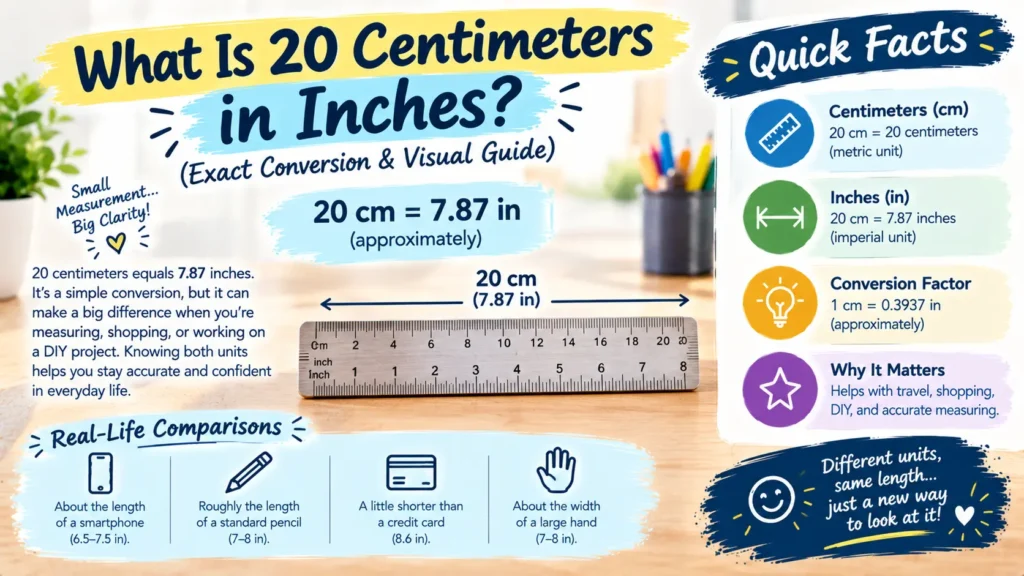 What Is 20 Centimeters in Inches