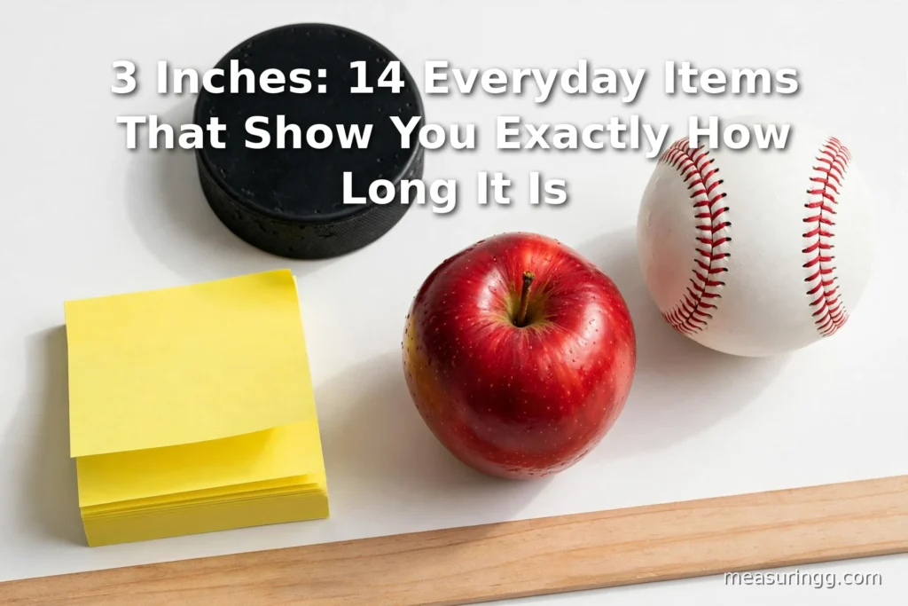 3 Inches: 14 Everyday Items That Show You Exactly How Long It Is