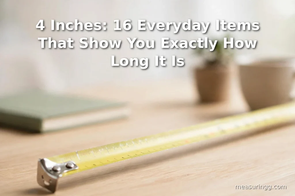4 Inches: 16 Everyday Items That Show You Exactly How Long It Is
