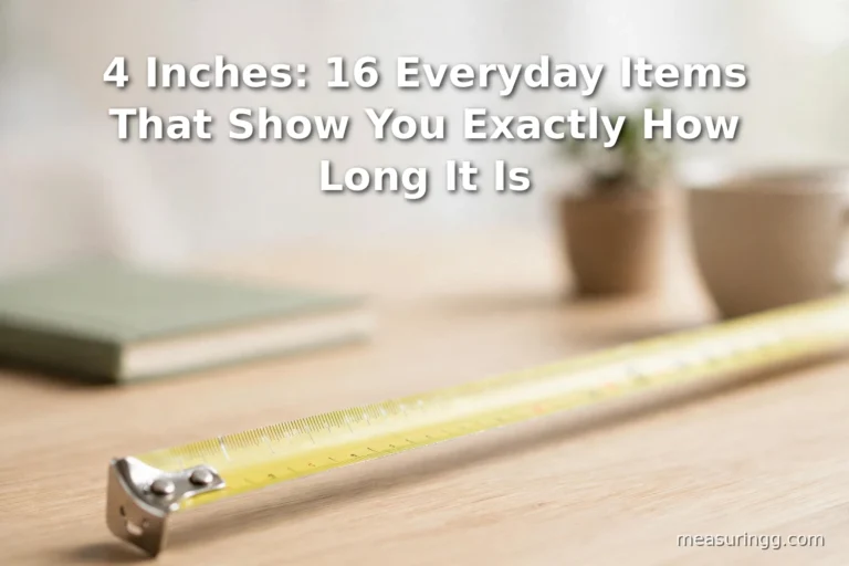 4 Inches: 16 Everyday Items That Show You Exactly How Long It Is