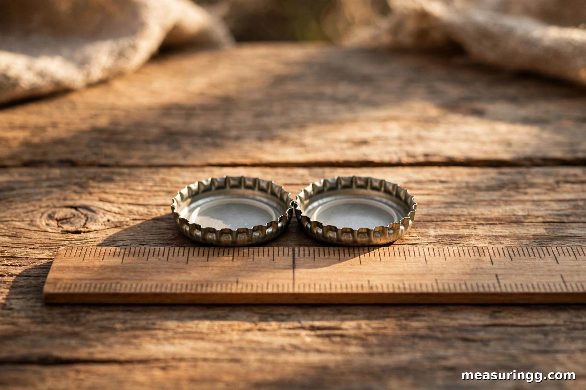 3. Two Bottle Caps Side by Side