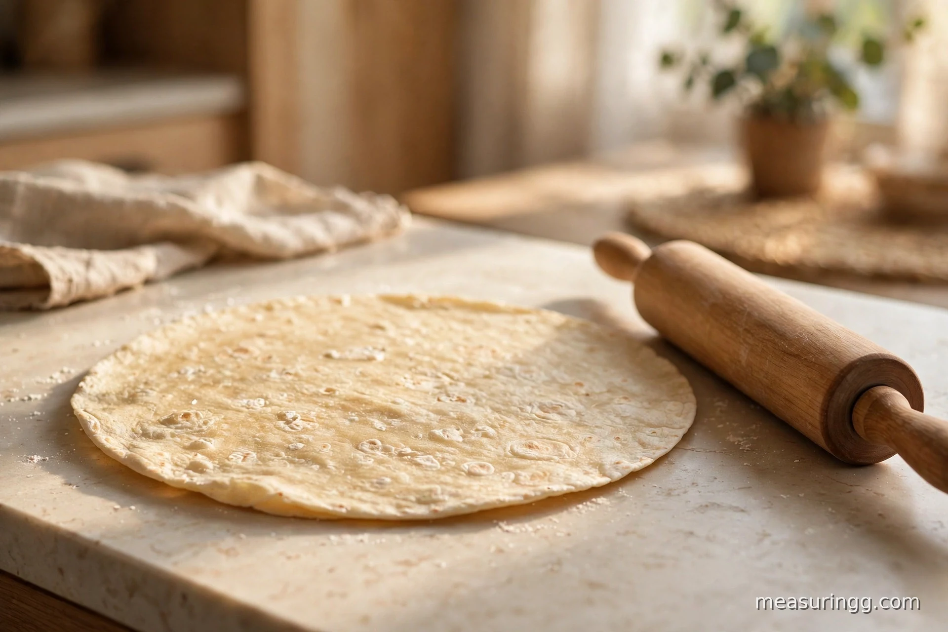 A Large Flour Tortilla