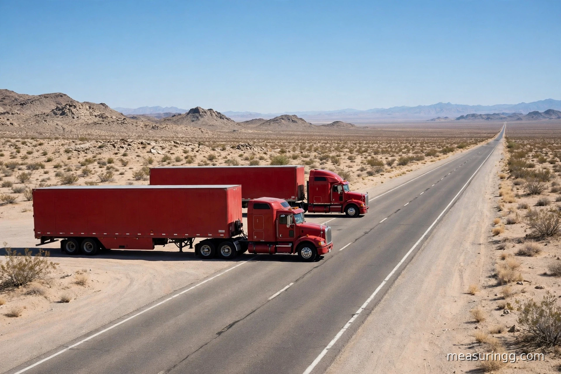 Two Semi-Trailers End to End