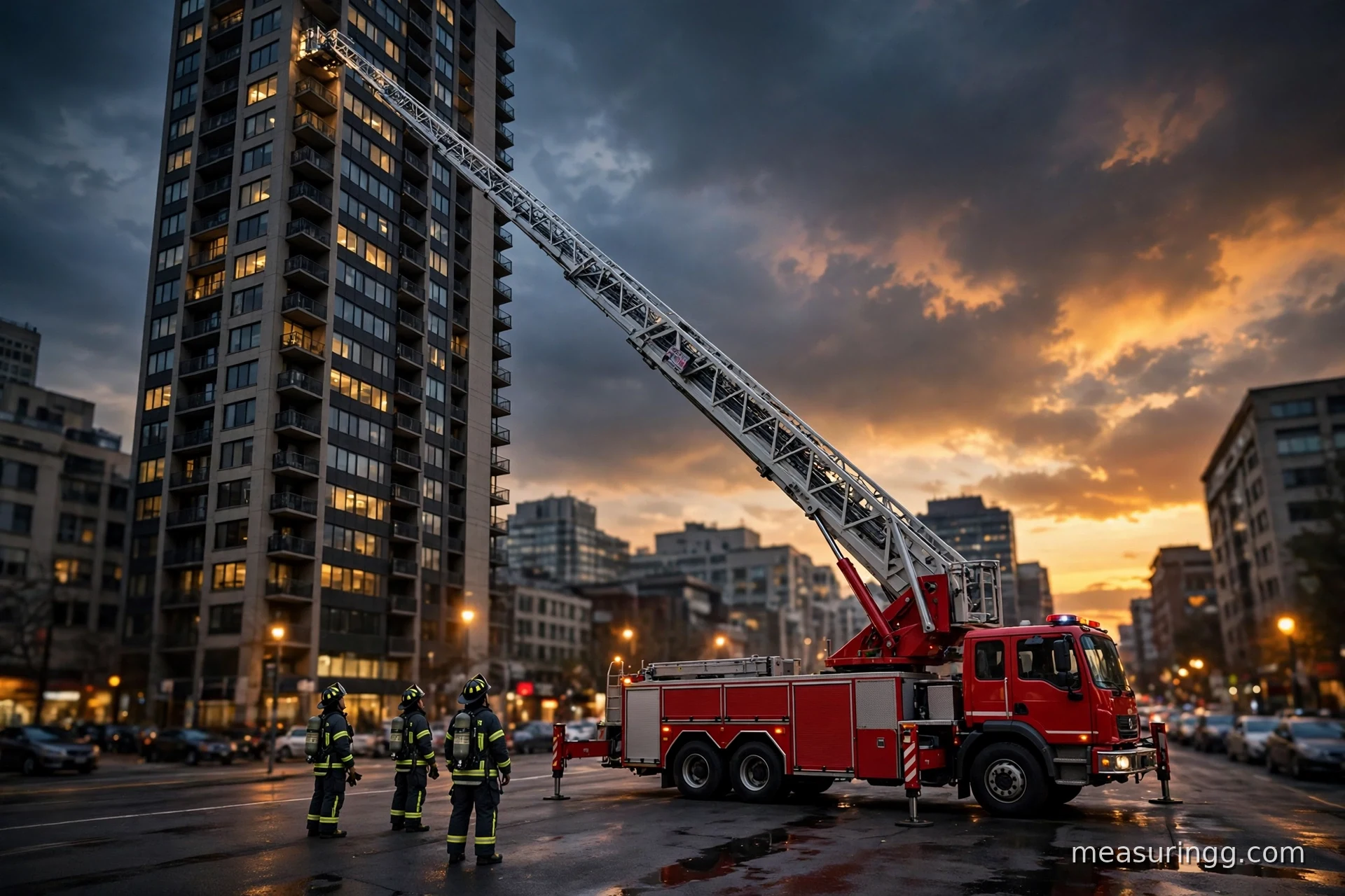 Aerial Fire Truck Ladder