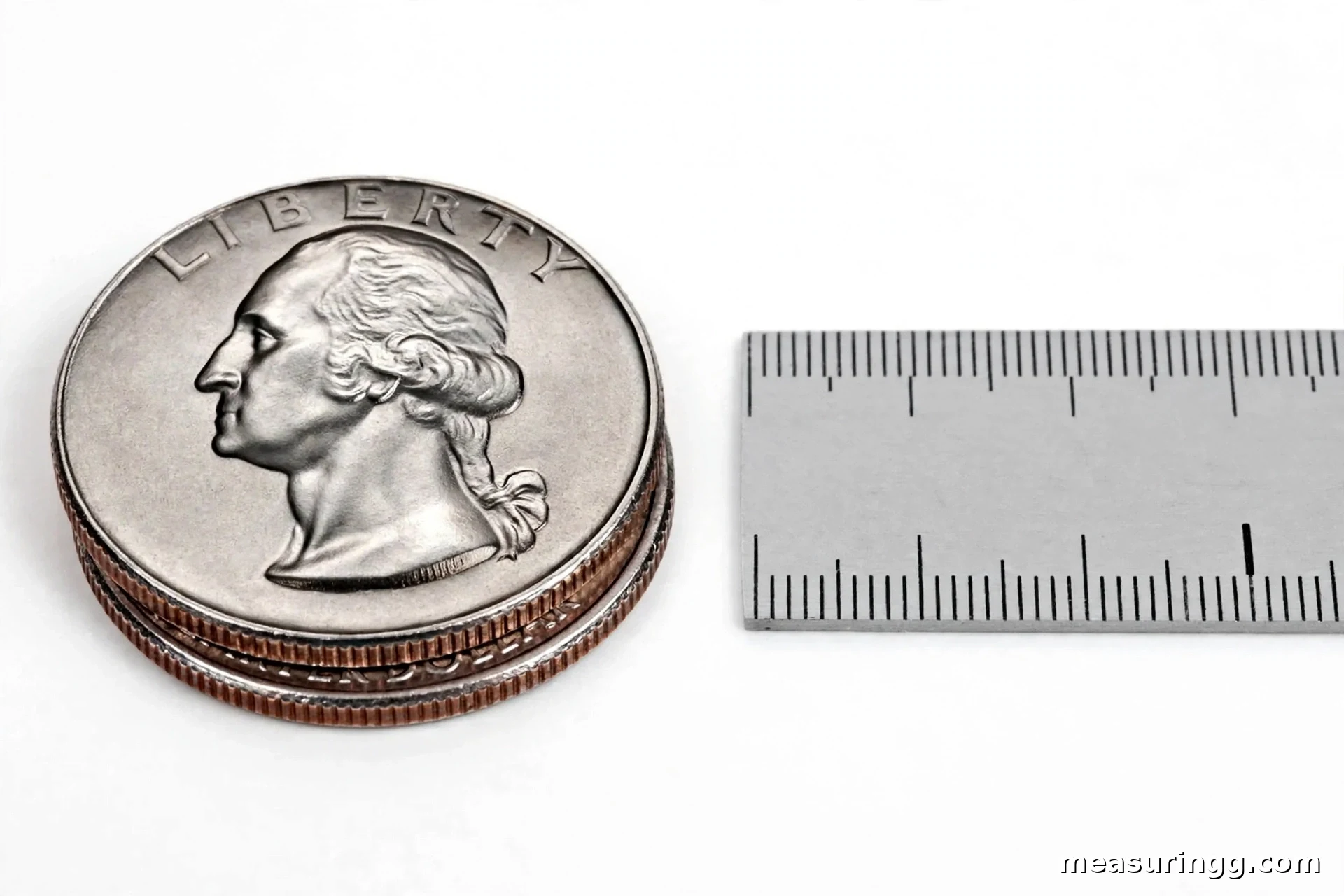 10. Two US Quarters Side by Side