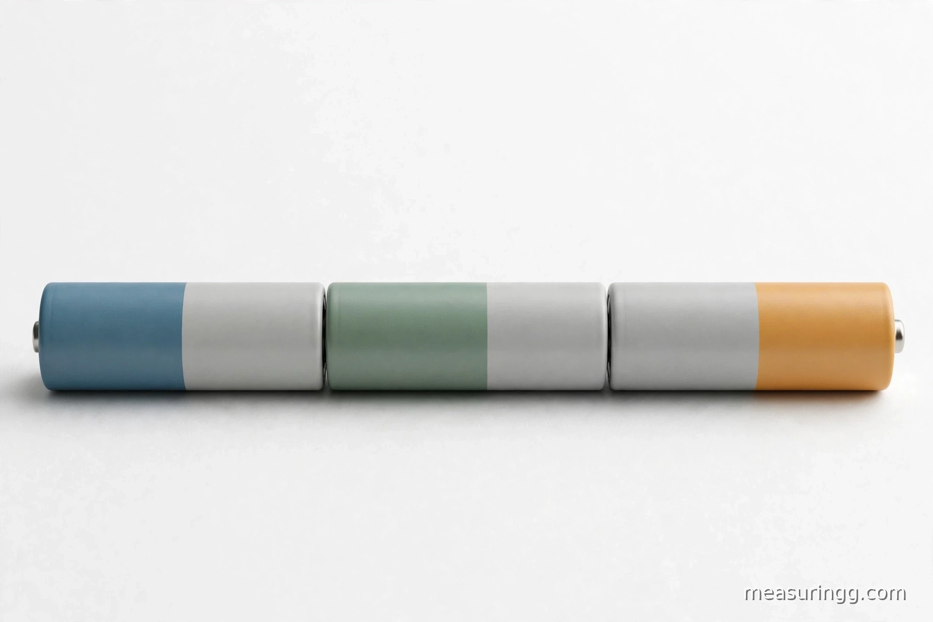 13. Three AA Batteries End to End