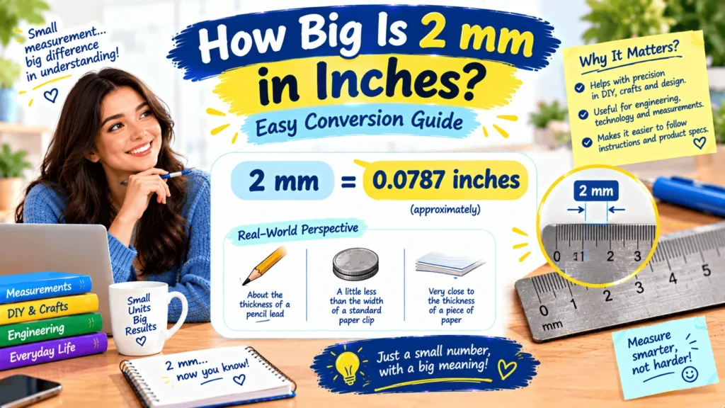 How Big Is 2 mm in Inches (1)