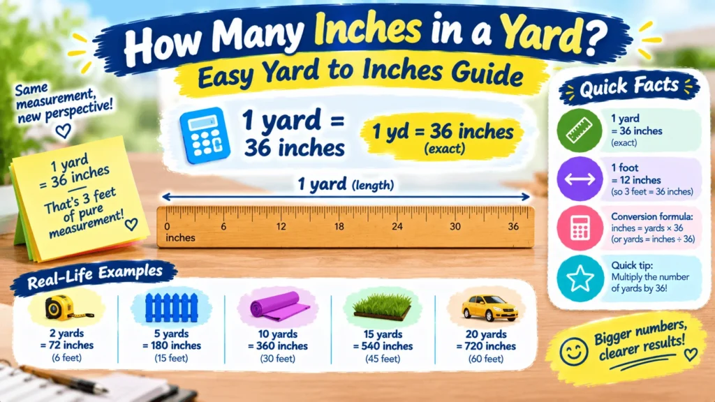 How Many Inches in a Yard