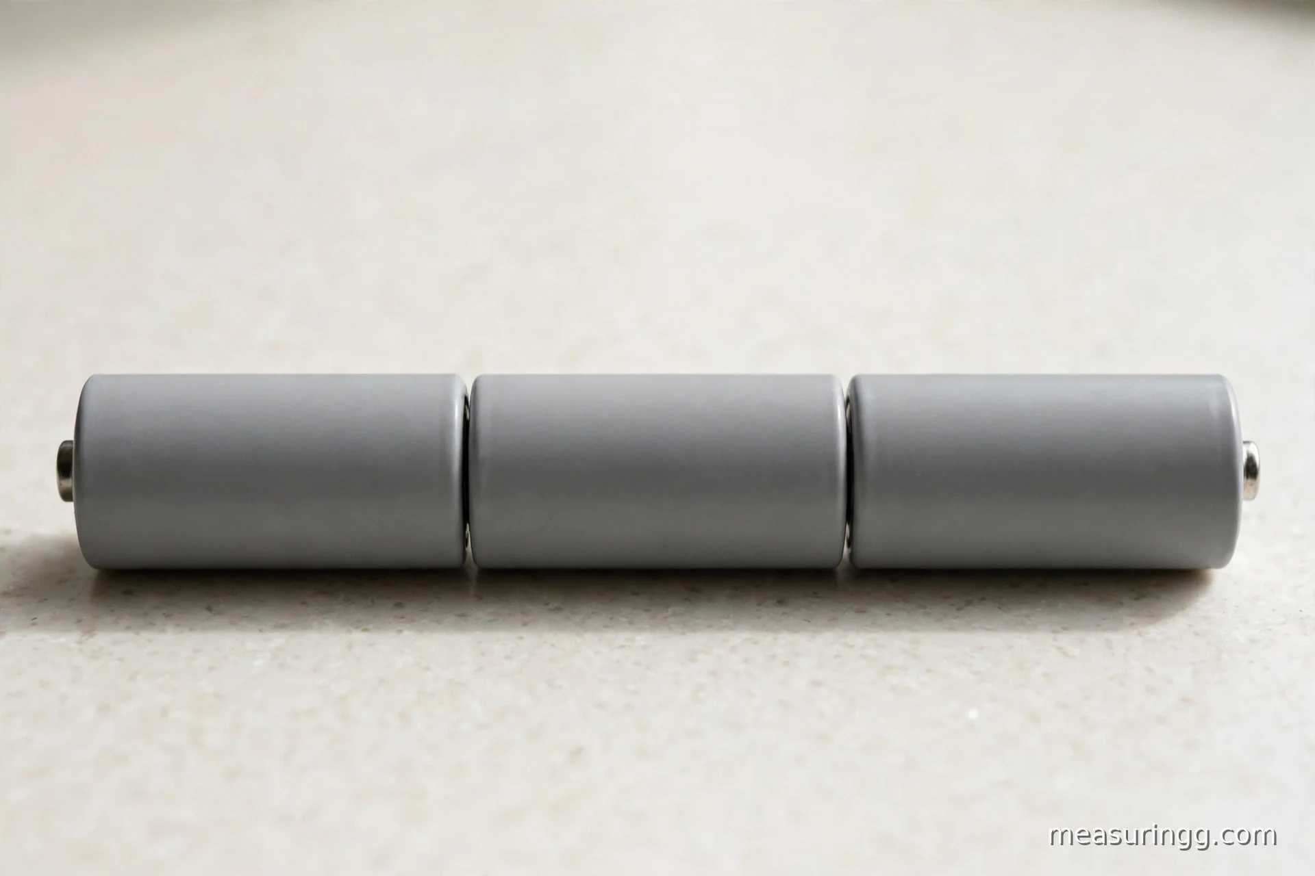 Three AA Batteries End to End