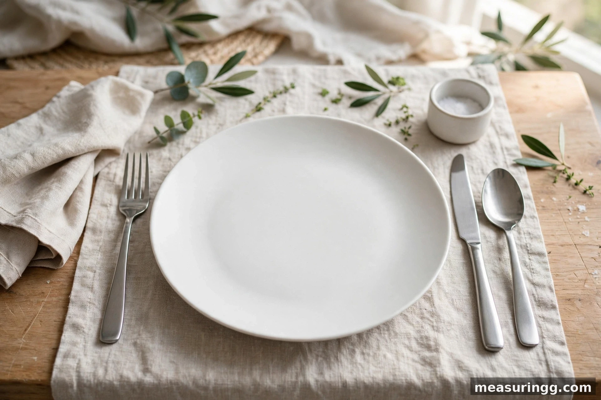A Standard Dinner Plate