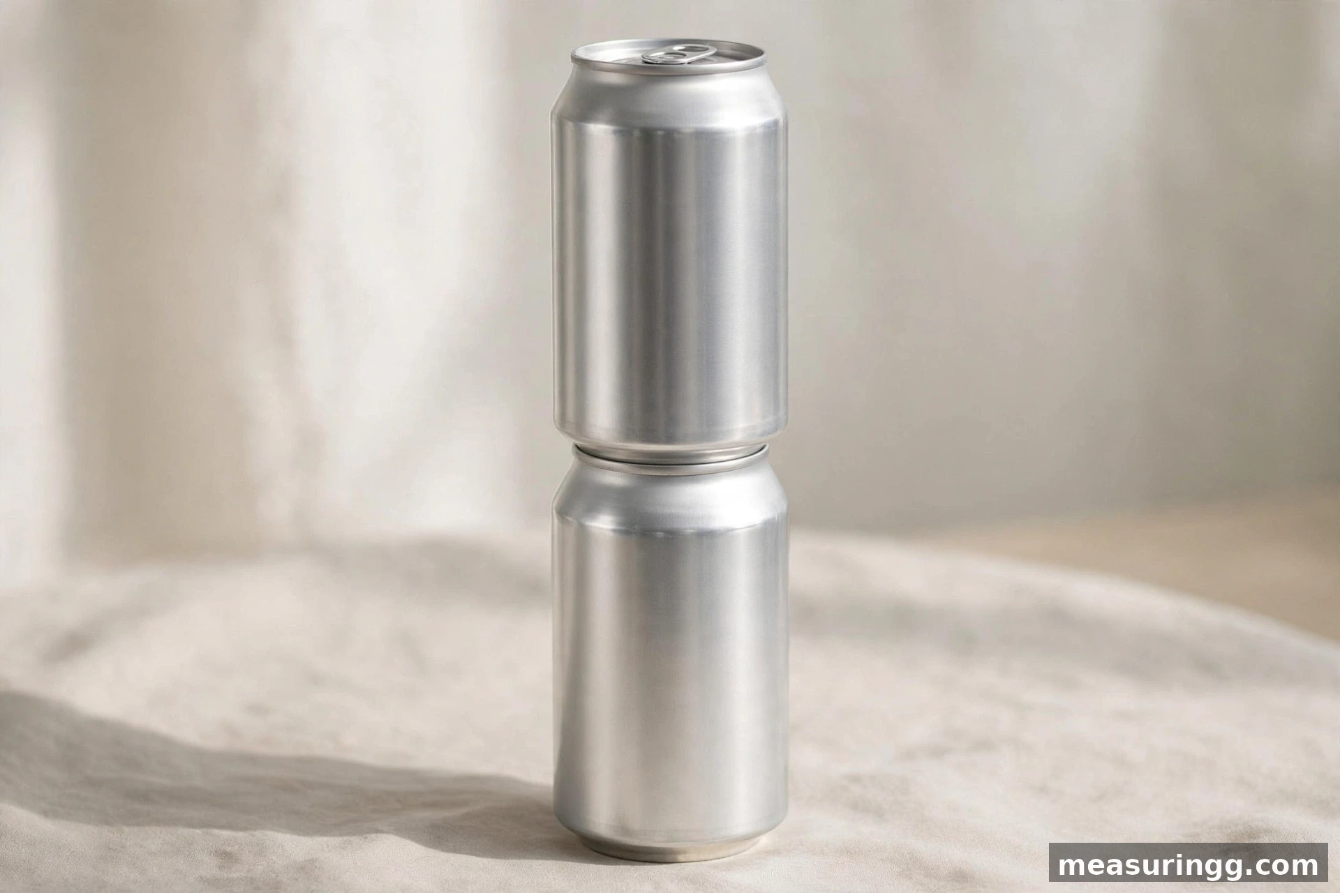 Two Soda Cans Stacked