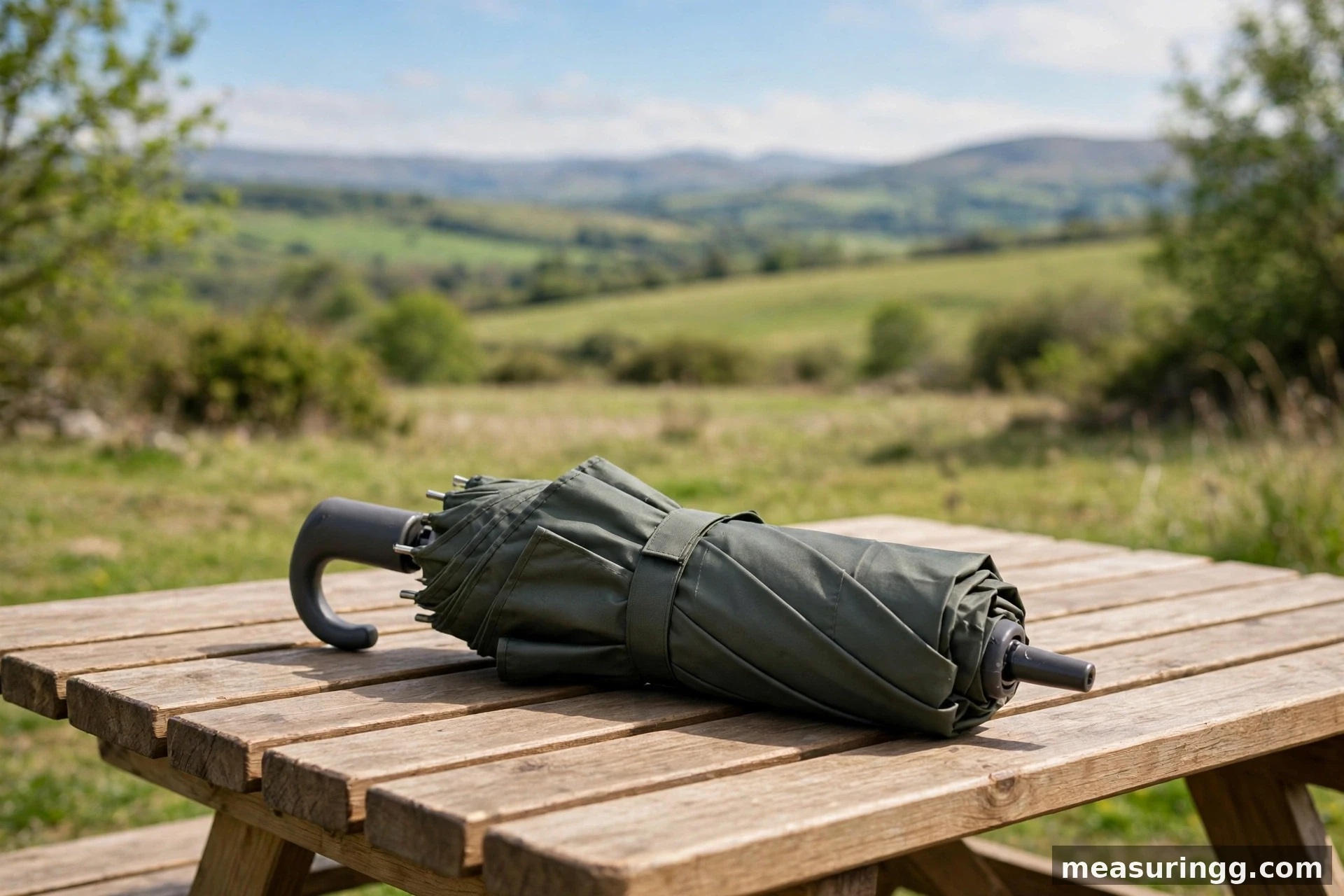 A Compact Folding Umbrella